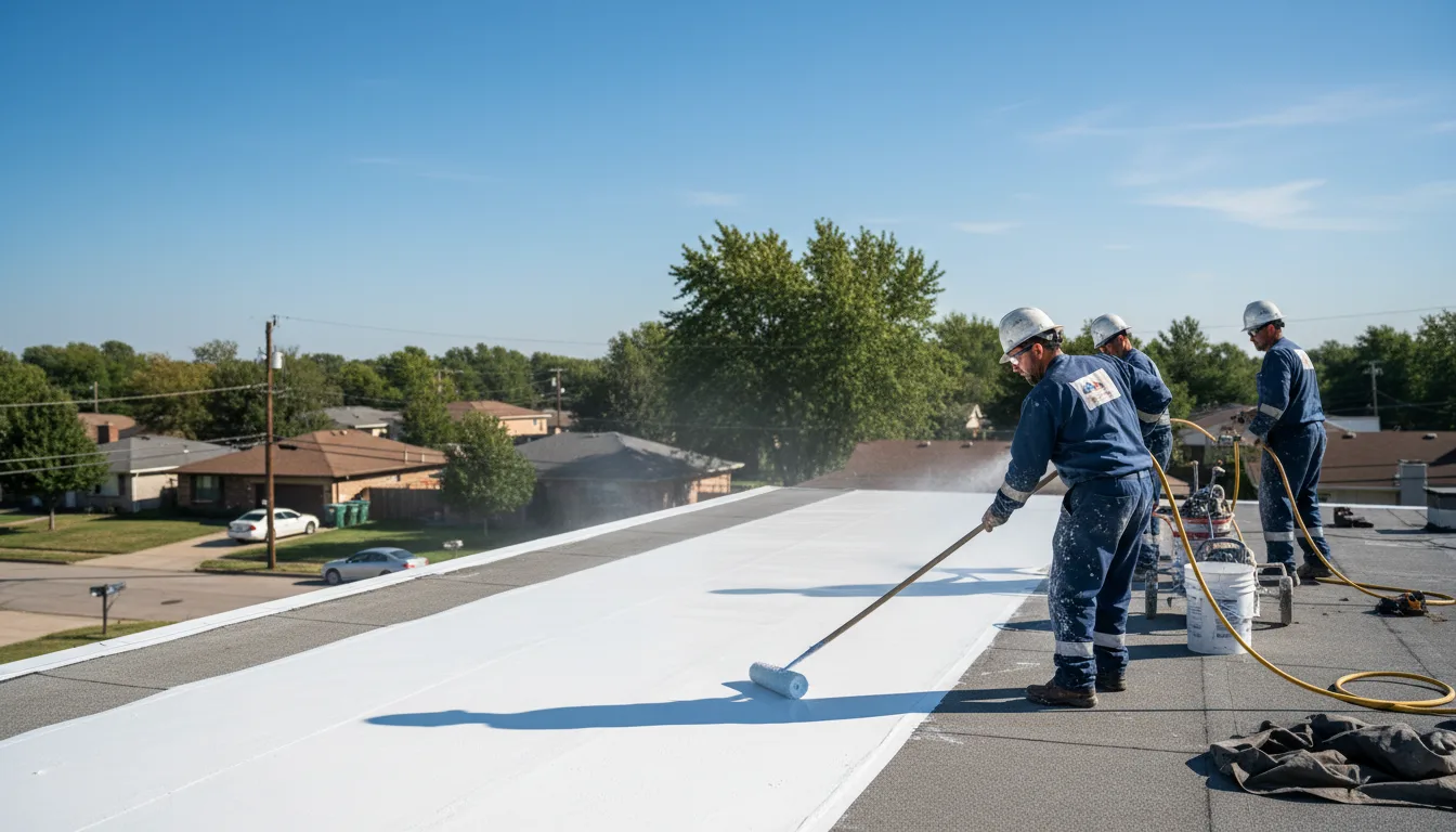 Commercial roof coating in Sarepta, LA near me
